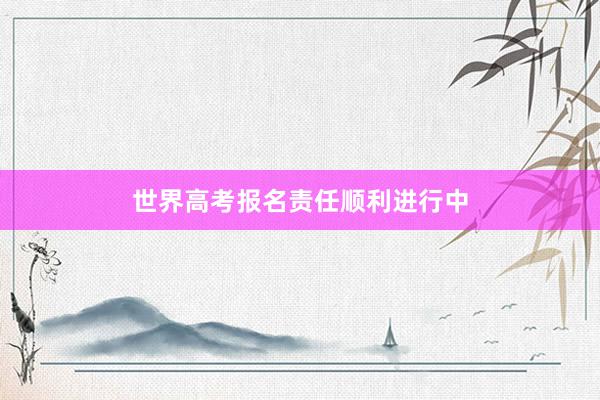 世界高考报名责任顺利进行中